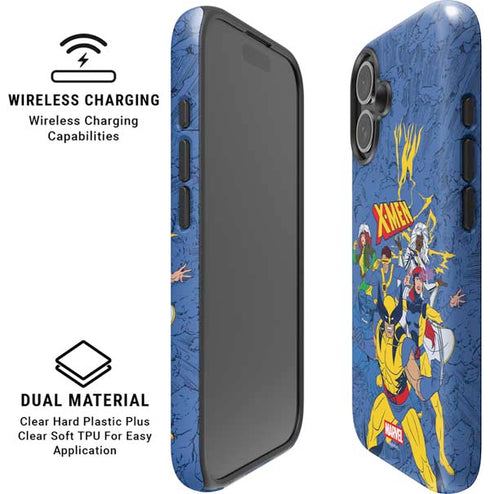Marvel X-Men Team iPhone 16 Plus Magsafe Impact Case