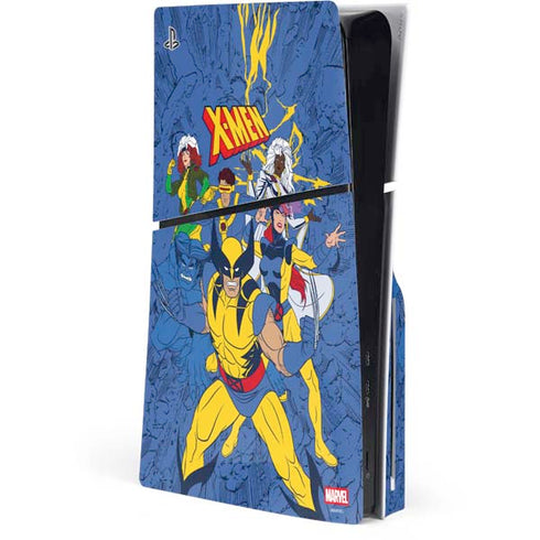 Marvel X-Men Team PS5 Slim Disk Console Skin