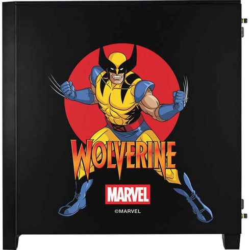 Marvel X-Men Wolverine Corsair 4000D Tempered Glass Mid-Tower ATX Case Skin