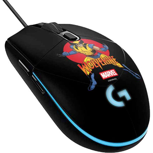 Marvel X-Men Wolverine G203 Prodigy RGB Wired Gaming Mouse Skin