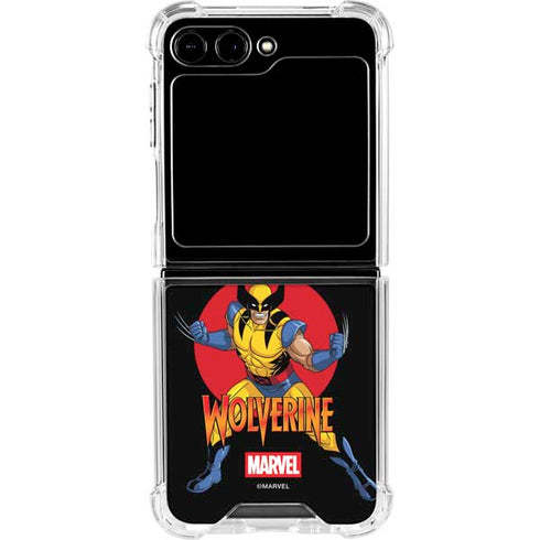 Marvel X-Men Wolverine Galaxy Z Flip5 5G Clear Case