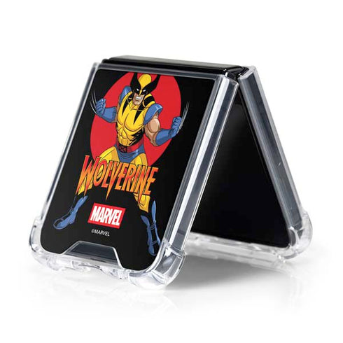 Marvel X-Men Wolverine Galaxy Z Flip5 5G Clear Case