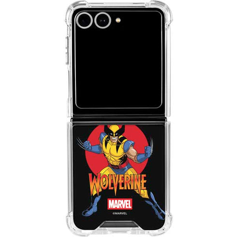 Marvel X-Men Wolverine Galaxy Z Flip7 Clear Case