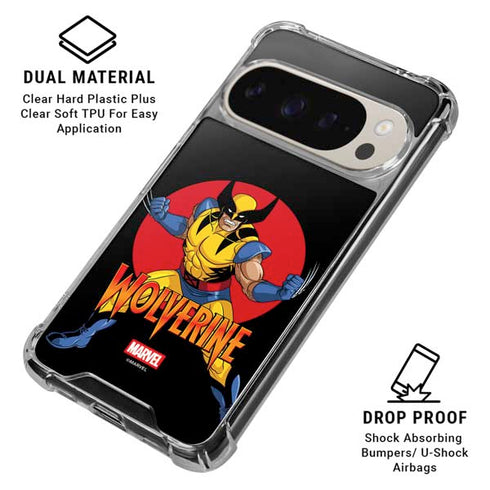 Marvel X-Men Wolverine Google Pixel 9 Pro XL Clear Case