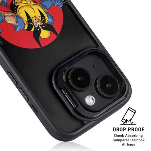 Marvel X-Men Wolverine iPhone 14 Plus Kickstand Case