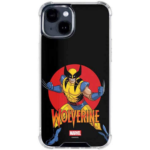 Marvel X-Men Wolverine iPhone 15 Plus Clear Case