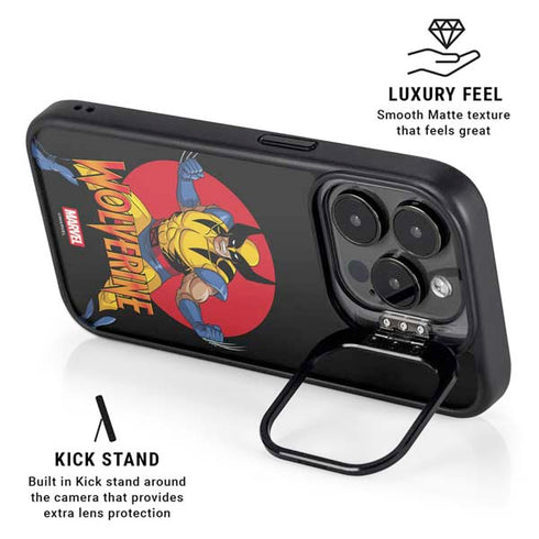 Marvel X-Men Wolverine iPhone 15 Pro Kickstand Case
