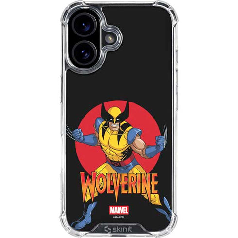 Marvel X-Men Wolverine iPhone 16 Plus Clear Case