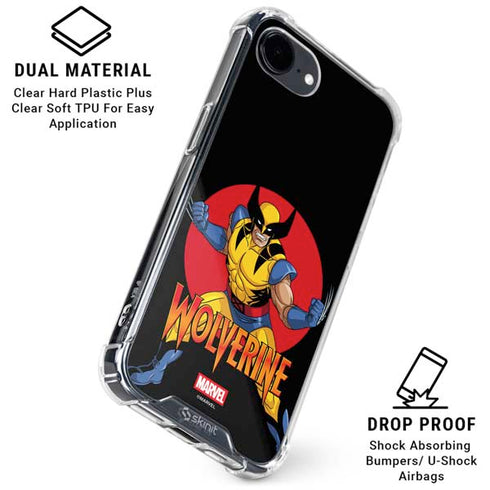 Marvel X-Men Wolverine iPhone 16e Clear Case