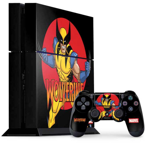 Marvel X-Men Wolverine PS4 Console and Controller Bundle Skin