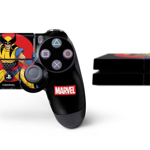 Marvel X-Men Wolverine PS4 Console and Controller Bundle Skin