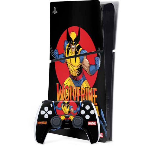 Marvel X-Men Wolverine PS5 Slim Digital Edition Bundle Skin