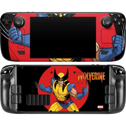 Marvel X-Men Wolverine Steam Deck Handheld Gaming Computer OLED Skin