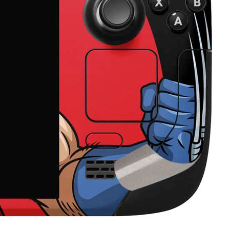 Marvel X-Men Wolverine Steam Deck Handheld Gaming Computer OLED Skin