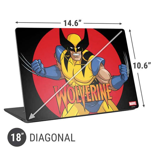 Marvel X-Men Wolverine Universal Laptop 18in (14.6 x 10.6in) Skin