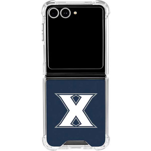 Xavier University Logo Galaxy Z Flip7 Clear Case