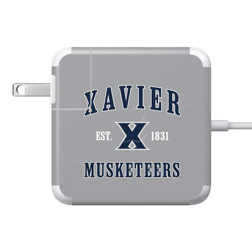 Xavier University Musketeers Est 1831 85W Power Adapter (15 and 17 inch MacBook Pro Charger) Skin