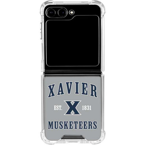 Xavier University Musketeers Est 1831 Galaxy Z Flip6 Clear Case