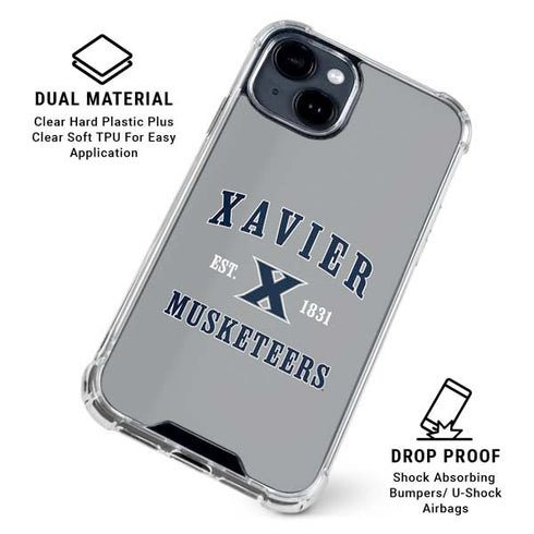 Xavier University Musketeers Est 1831 iPhone 15 Clear Case
