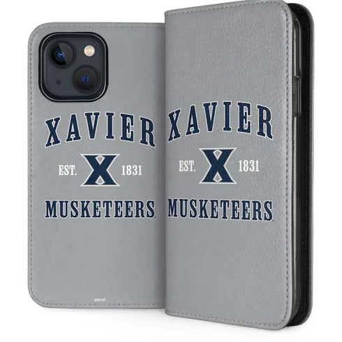 Xavier University Musketeers Est 1831 iPhone 15 Plus Folio Case