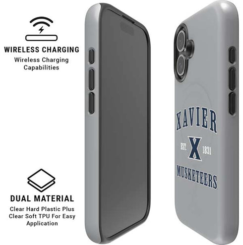 Xavier University Musketeers Est 1831 iPhone 16 Magsafe Impact Case