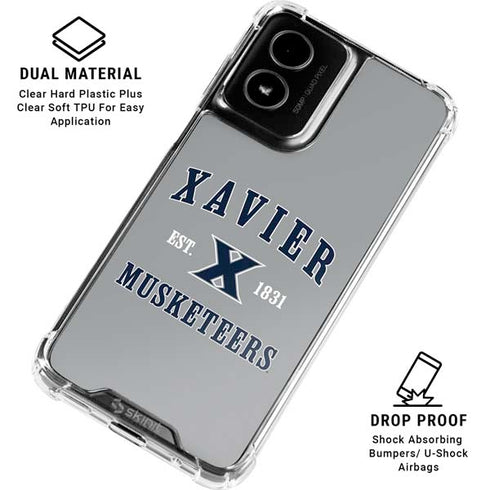 Xavier University Musketeers Est 1831 Moto G Power 5G (2024) Clear Case