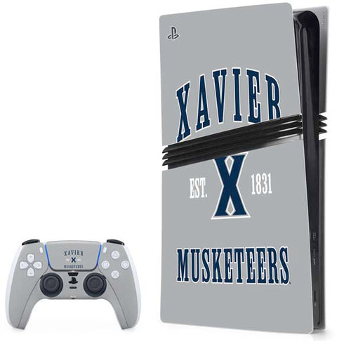 Xavier University Musketeers Est 1831 PS5 Pro Bundle Skin