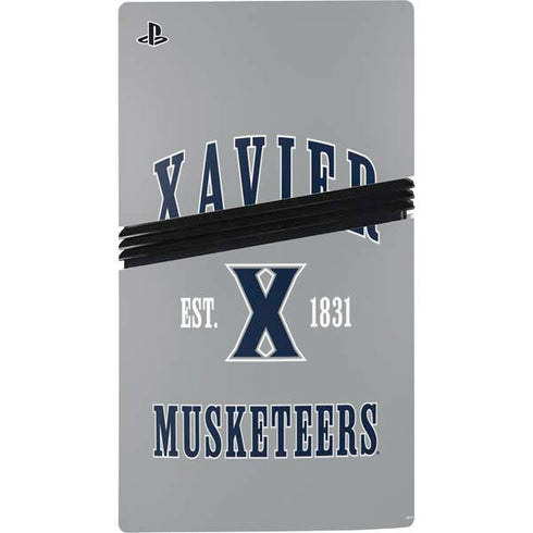 Xavier University Musketeers Est 1831 PS5 Pro Disk Bundle Skin