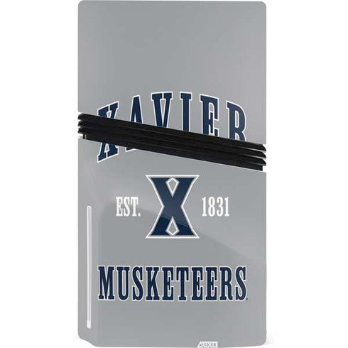 Xavier University Musketeers Est 1831 PS5 Pro Disk Bundle Skin