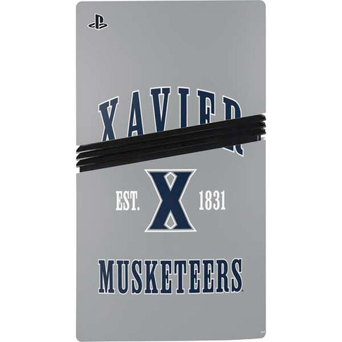 Xavier University Musketeers Est 1831 PS5 Pro Disk Console Skin