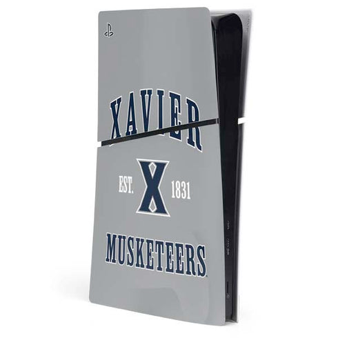 Xavier University Musketeers Est 1831 PS5 Slim Digital Edition Console Skin