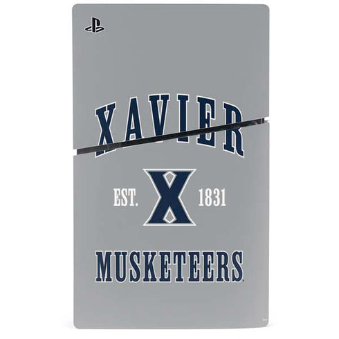 Xavier University Musketeers Est 1831 PS5 Slim Digital Edition Console Skin