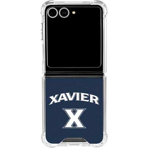 Xavier University Galaxy Z Flip7 Clear Case