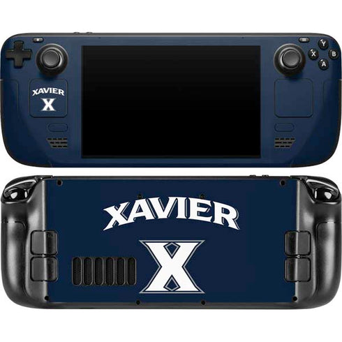 Xavier University Steam Deck Handheld Gaming Computer OLED Skin