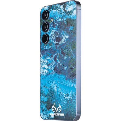RealTree Xtreme Blue Camo Galaxy A35 5G Skin