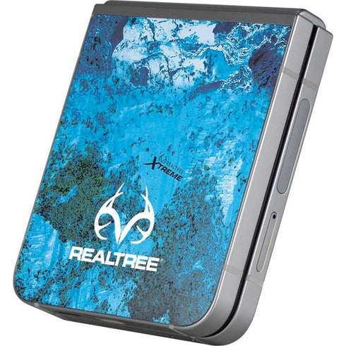 RealTree Xtreme Blue Camo Galaxy Z Flip6 Skin