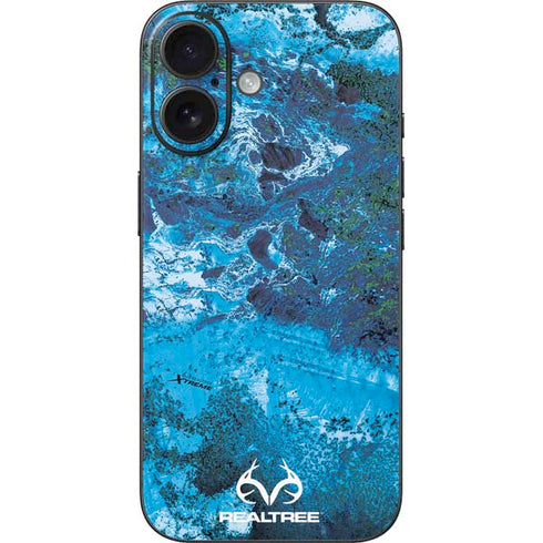 RealTree Xtreme Blue Camo iPhone 16 Skin