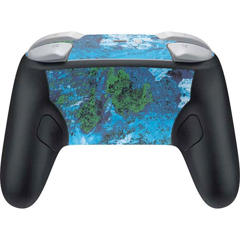 RealTree Xtreme Blue Camo Nintendo Switch 2 (2025) Pro Controller Skin