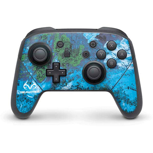 RealTree Xtreme Blue Camo Nintendo Skins