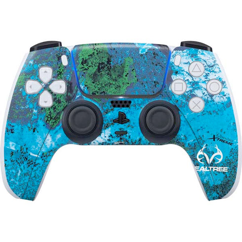 RealTree Xtreme Blue Camo PlayStation PS5 Skins