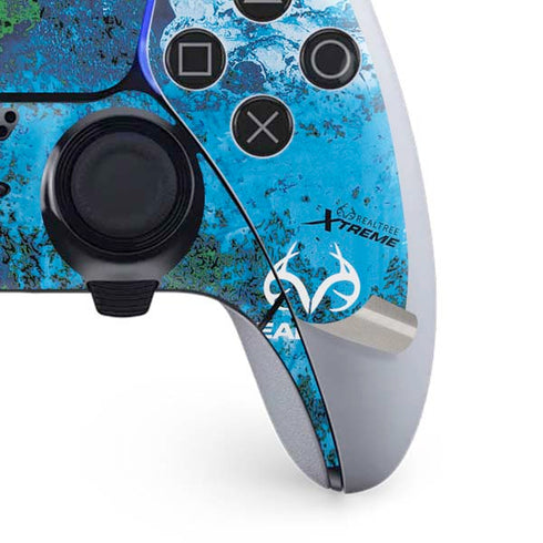RealTree Xtreme Blue Camo PS5 DualSense Edge Pro Controller Skin