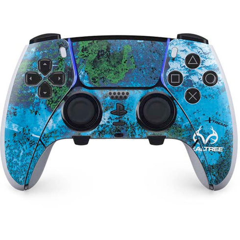RealTree Xtreme Blue Camo PS5 DualSense Edge Pro Controller Skin