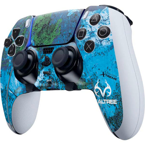 RealTree Xtreme Blue Camo PS5 DualSense Edge Pro Controller Skin