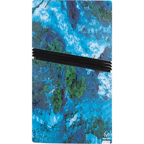 RealTree Xtreme Blue Camo PS5 Pro Console Skin