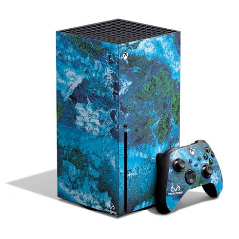 RealTree Xtreme Blue Camo Xbox Series X Skins
