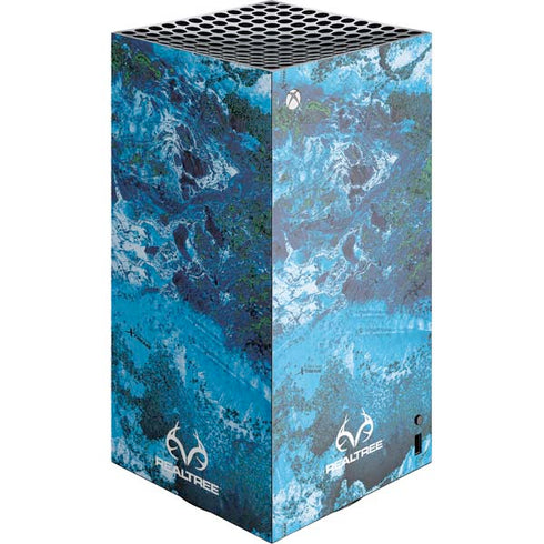 RealTree Xtreme Blue Camo XBox Series X Digital Edition Console Skin