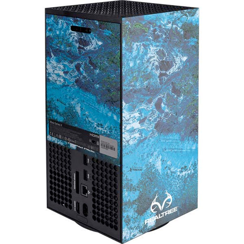 RealTree Xtreme Blue Camo XBox Series X Digital Edition Console Skin