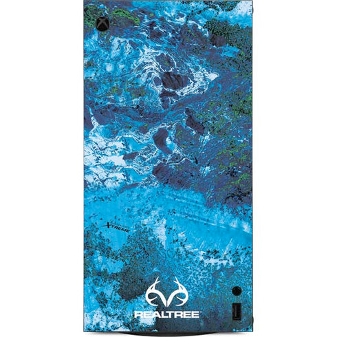 RealTree Xtreme Blue Camo XBox Series X Digital Edition Console Skin
