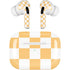 Yellow and White Checkerboard AirPods Skins