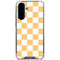 Yellow and White Checkerboard Galaxy A36 5G Clear Case